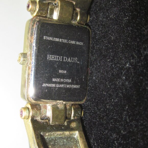 Heidi Daus Art Deco Cuff Watch Pink Face - Picture 4 of 7